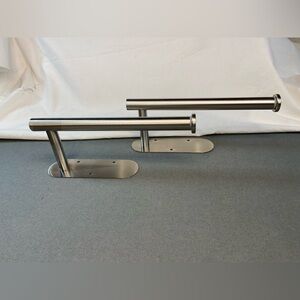 Hat Rack Wall Mounted Stainless Steel x 2 NEW